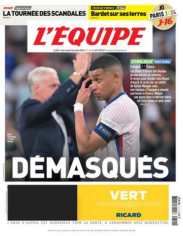 L’equipe du Mercredi 10 Juillet 2024