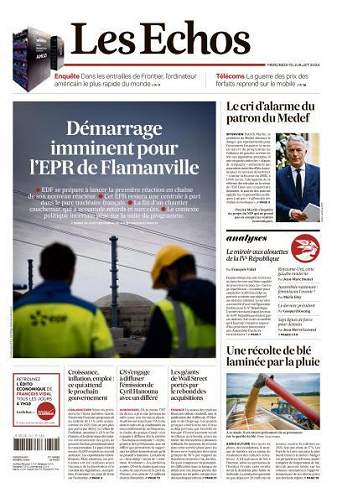 Les Echos du Mercredi 10 Juillet 2024