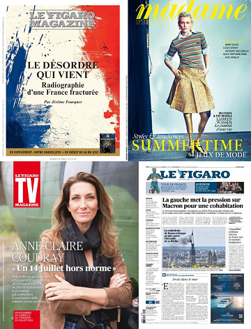 Pack Le Figaro et ses 3 suppléments - Vendredi 12 Juillet 2024