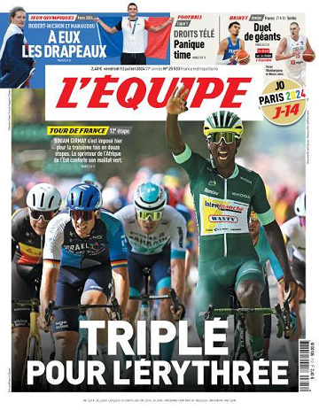 L’equipe du Vendredi 12 Juillet 2024