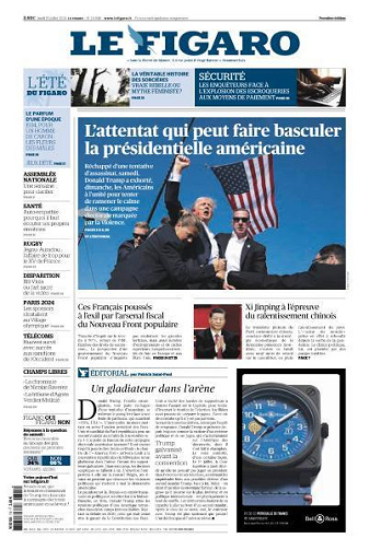 Le Figaro du Lundi 15 Juillet 2024
