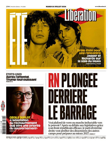 Libération du Mardi 16 Juillet 2024