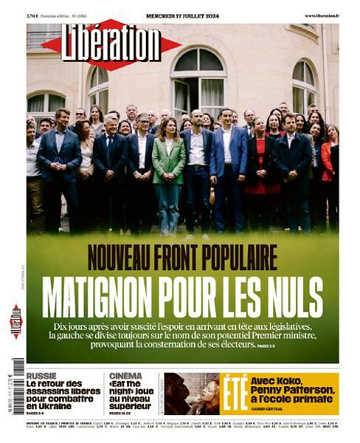 Libération du Mercredi 17 Juillet 2024