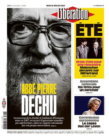 Libération du Jeudi 18 Juillet 2024