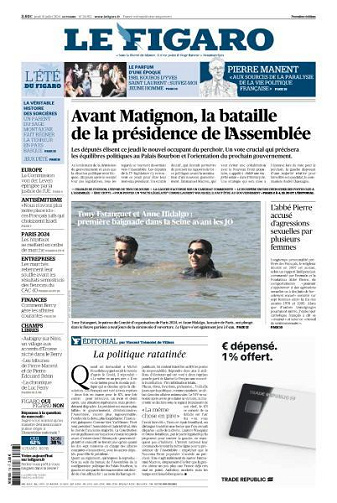 Le Figaro du Jeudi 18 Juillet 2024