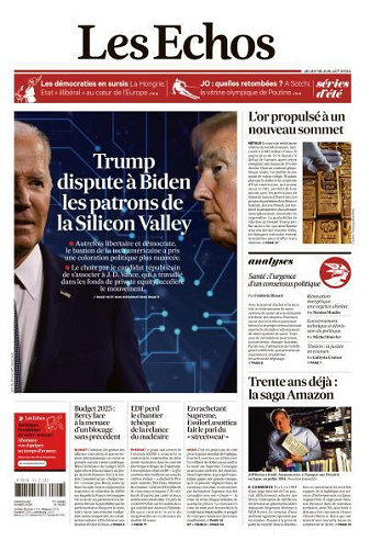 Les Echos du Jeudi 18 Juillet 2024