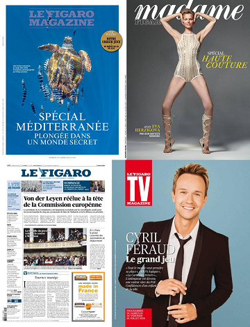 Pack Le Figaro et ses 3 suppléments - Vendredi 19 Juillet 2024