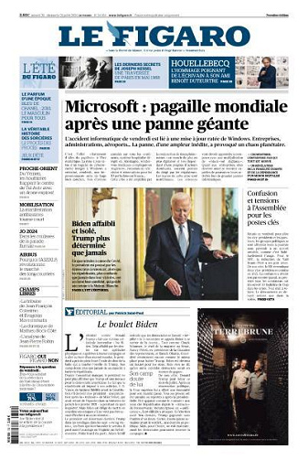Le Figaro du Samedi 20 et Dimanche 21 Juillet 2024