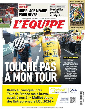 L’equipe du Dimanche 21 Juillet 2024