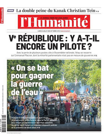 L’Humanite - 22 Juillet 2024