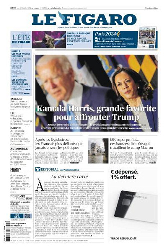 Le Figaro du Mardi 23 Juillet 2024