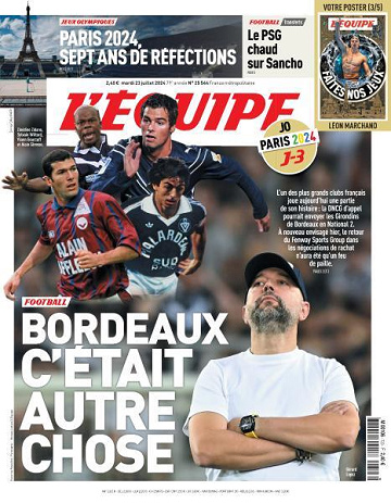 L’equipe du Mardi 23 Juillet 2024