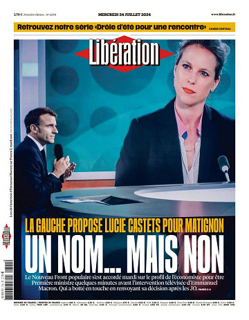 Libération du Mercredi 24 Juillet 2024