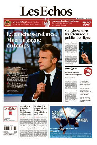 Les Echos du Mercredi 24 Juillet 2024