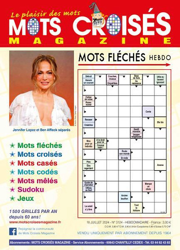 Mots Croisés Magazine - 18 Juillet 2024