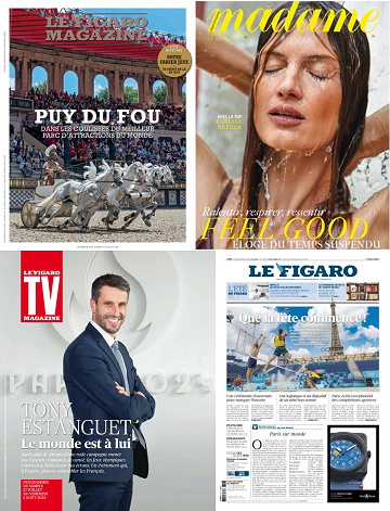 Pack Le Figaro et ses 3 suppléments - Vendredi 26 Juillet 2024