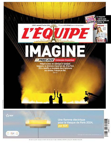 L’equipe du Samedi 27 Juillet 2024