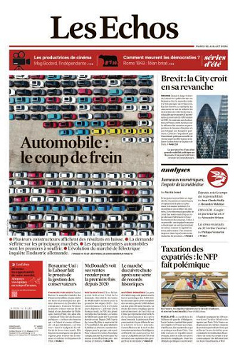 Les Echos du Mardi 30 Juillet 2024