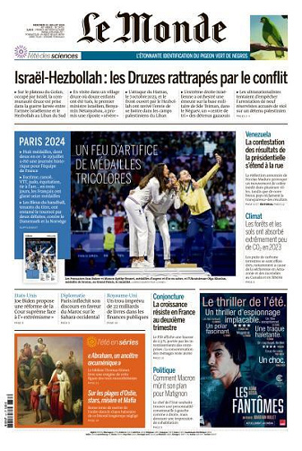 Le Monde du Mercredi 31 Juillet 2024
