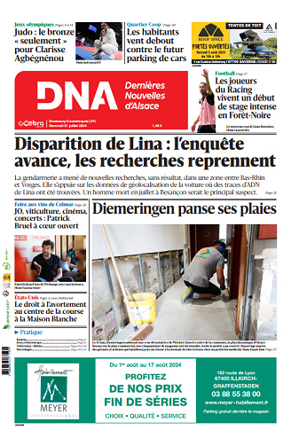 DNA Toutes éditions Du Mercredi 31 Juillet 2024