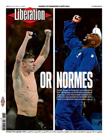 Libération du Samedi 3 et Dimanche 4 Août 2024