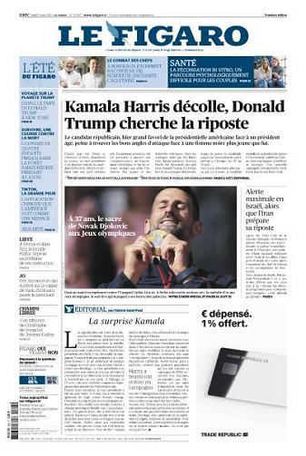 Le Figaro du Lundi 5 Août 2024