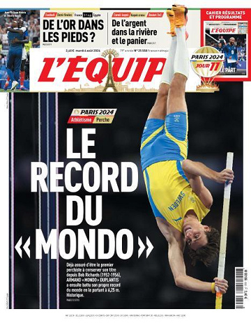 L’equipe du Mardi 6 Août 2024