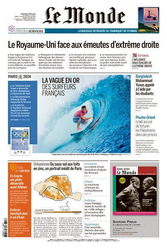 Le Monde du Mercredi 7 Août 2024