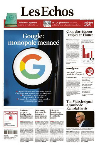 Les Echos du Mercredi 7 Août 2024