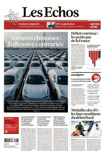 Les Echos du Jeudi 8 Août 2024