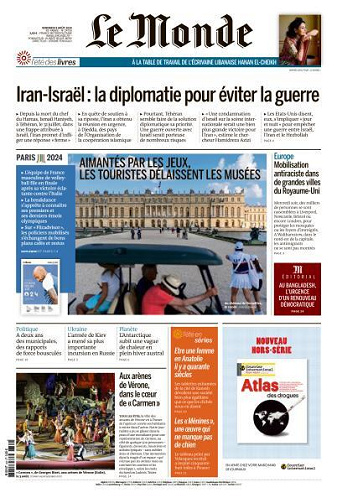 Le Monde du Vendredi 9 Août 2024