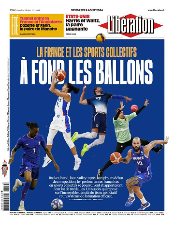 Libération du Vendredi 9 Août 2024