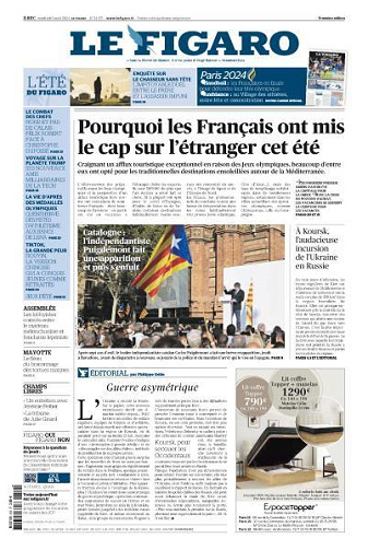 Le Figaro du Vendredi 9 Août 2024