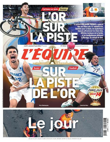 L’equipe du Vendredi 9 Août 2024