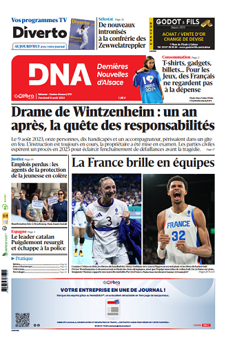 DNA (14 Éditions) Vendredi 9 Août 2024