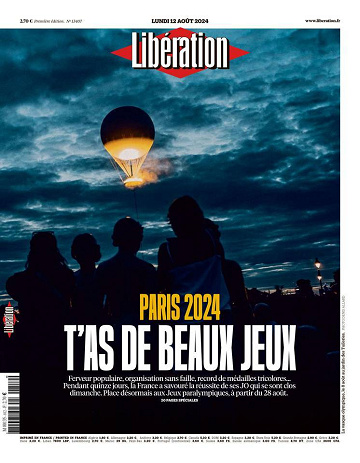 Libération du Lundi 12 Août 2024