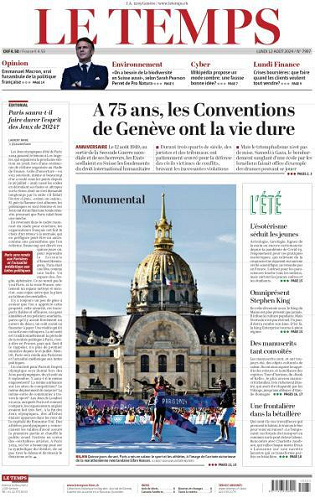 Le Temps - 12 Août 2024