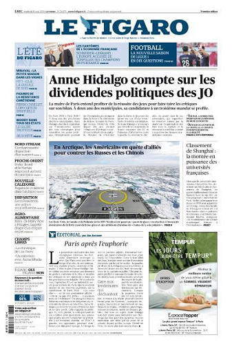 Le Figaro du Vendredi 16 Août 2024