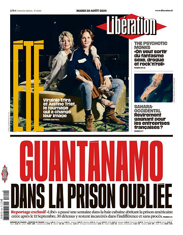 Libération du Mardi 20 Août 2024