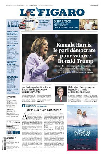 Le Figaro du Mardi 20 Août 2024