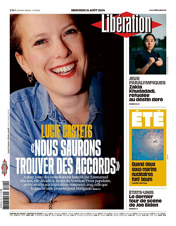 Libération du Mercredi 21 Août 2024