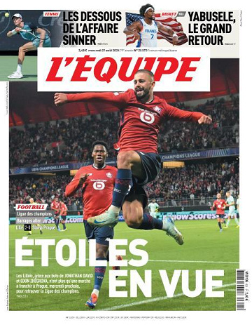 L’equipe du Mercredi 21 Août 2024
