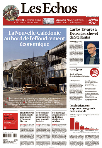 Les Echos du Jeudi 22 Août 2024