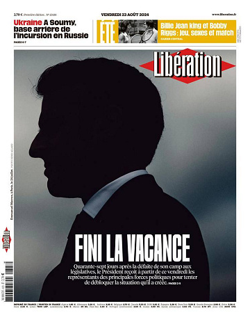 Libération du Vendredi 23 Août 2024