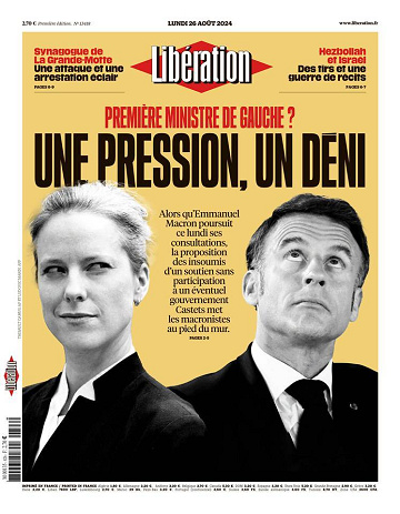Libération du Lundi 26 Août 2024