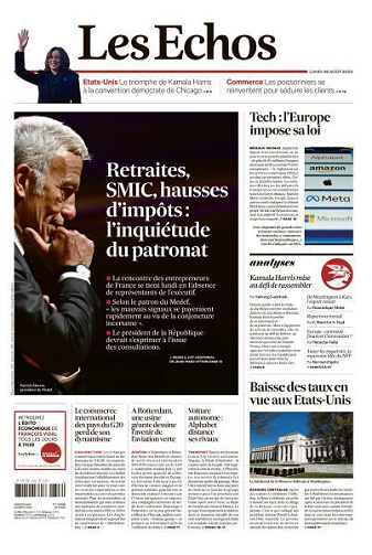Les Echos du Lundi 26 Août 2024