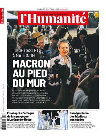 L’Humanite - 26 Août 2024
