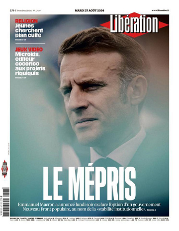 Libération du Mardi 27 Août 2024