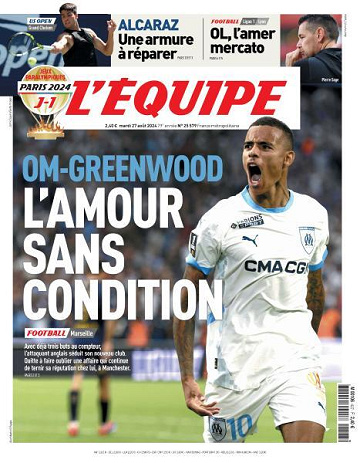 L’equipe du Mardi 27 Août 2024