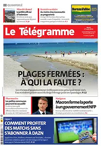 Le Télégramme du Mardi 27 Août 2024 (7 Éditions)